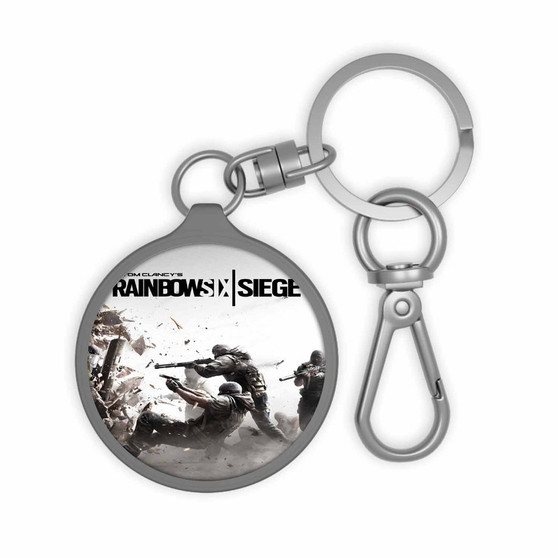 Tom Clancy s Rainbow Six Siege White New Custom Keyring Tag Keychain Acrylic With TPU Cover
