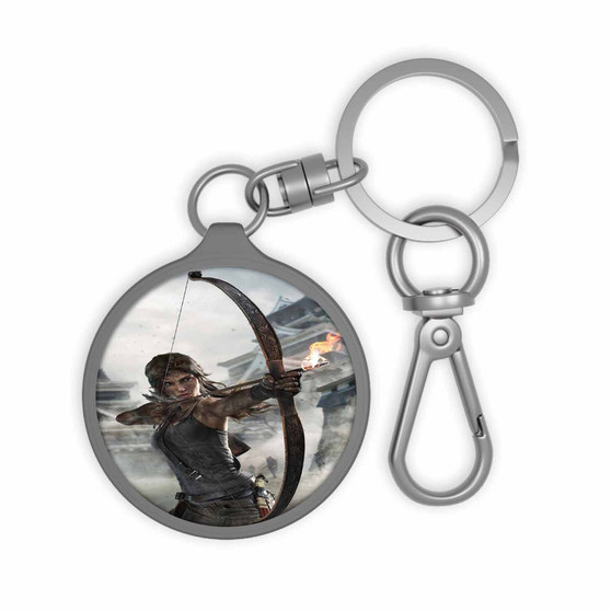 Tomb Raider Definitive Edition Fire Archer Custom Keyring Tag Keychain Acrylic With TPU Cover