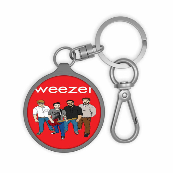 Weezer Band Custom Keyring Tag Keychain Acrylic With TPU Cover