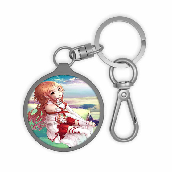 Yuuki Asuna Sword Art Online Custom Keyring Tag Keychain Acrylic With TPU Cover
