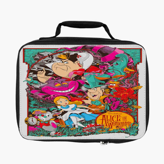Disney Alice In Wonderland Arts Custom Lunch Bag Fully Lined and Insulated for Adult and Kids