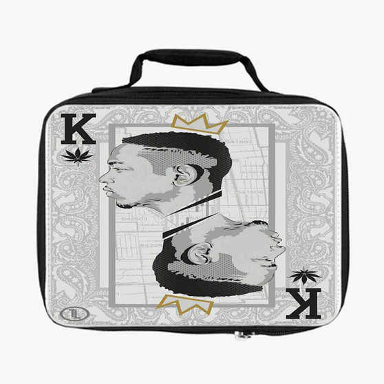 Kendrick Lamar King Custom Lunch Bag Fully Lined and Insulated for Adult and Kids