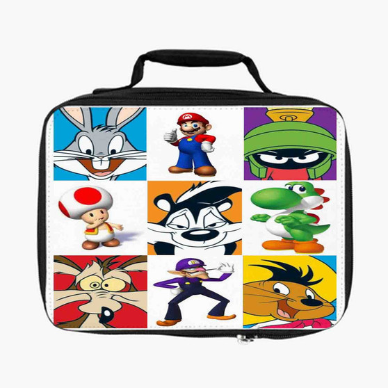 Looney Tunes Characters Art Custom Lunch Bag Fully Lined and Insulated for Adult and Kids
