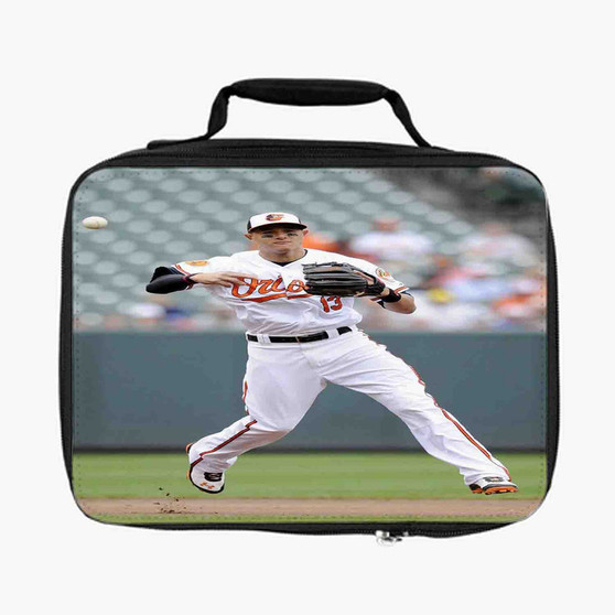 Manny Machado Baltimore Orioles Baseball Player Custom Lunch Bag Fully Lined and Insulated for Adult and Kids