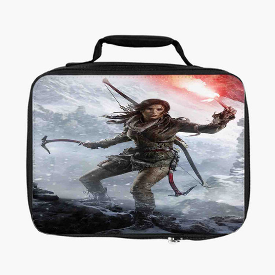 Rise of the Tomb Raider New Custom Lunch Bag Fully Lined and Insulated for Adult and Kids