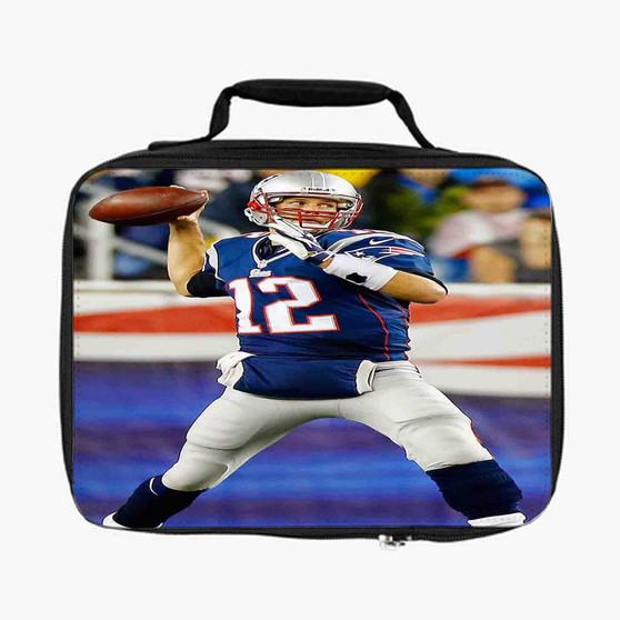 Tom Brady New England Patriots New Custom Lunch Bag Fully Lined and Insulated for Adult and Kids