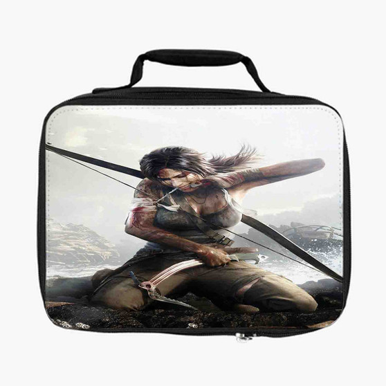 Tomb Raider Definitive Edition Games Custom Lunch Bag Fully Lined and Insulated for Adult and Kids