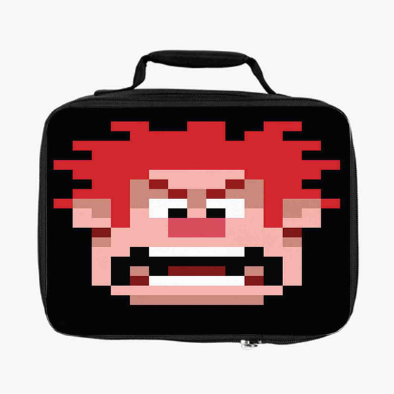 Wreck It Ralph Disney Pixel Art Custom Lunch Bag Fully Lined and Insulated for Adult and Kids