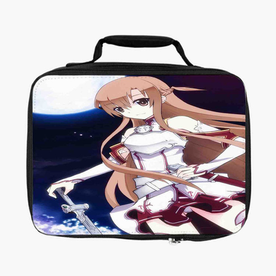 Yuuki Asuna Sword Art Online Moon Custom Lunch Bag Fully Lined and Insulated for Adult and Kids