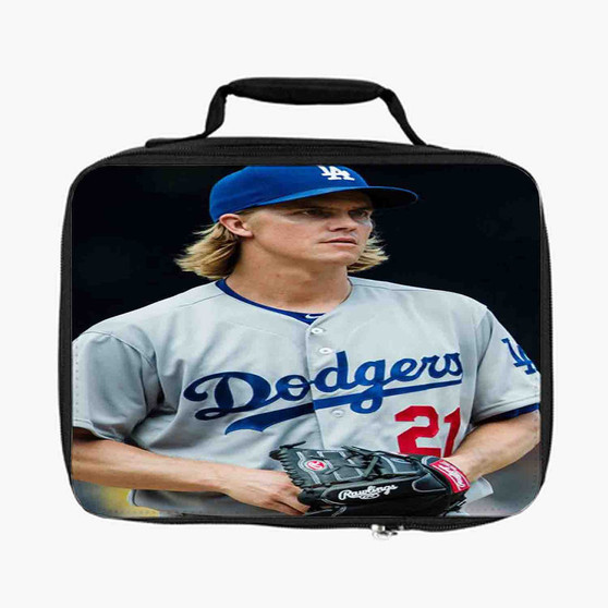 Zack Greinke LA Dodgers Art Custom Lunch Bag Fully Lined and Insulated for Adult and Kids