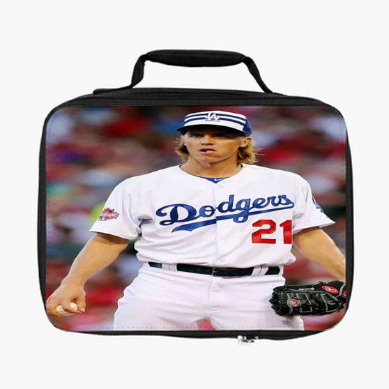 Zack Greinke LA Dodgers Baseball Players Custom Lunch Bag Fully Lined and Insulated for Adult and Kids