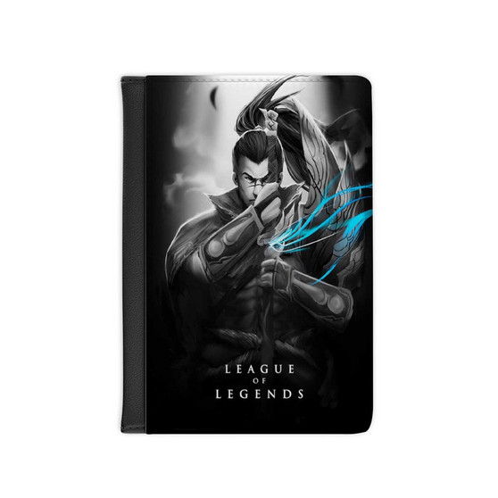 League of Legends PU Faux Black Leather Passport Cover Wallet Holders Luggage Travel