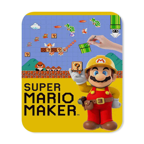 Super Mario Maker New Custom Mouse Pad Gaming Rubber Backing