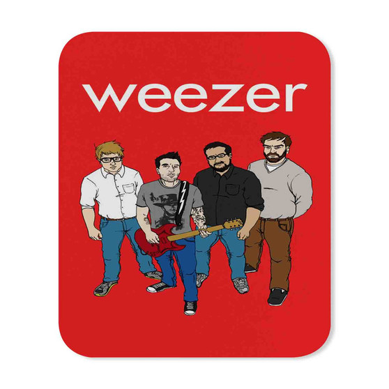 Weezer Band Custom Mouse Pad Gaming Rubber Backing