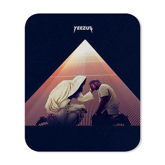 Yeezus Kanye West with Kendrick Lamar Art Custom Mouse Pad Gaming Rubber Backing