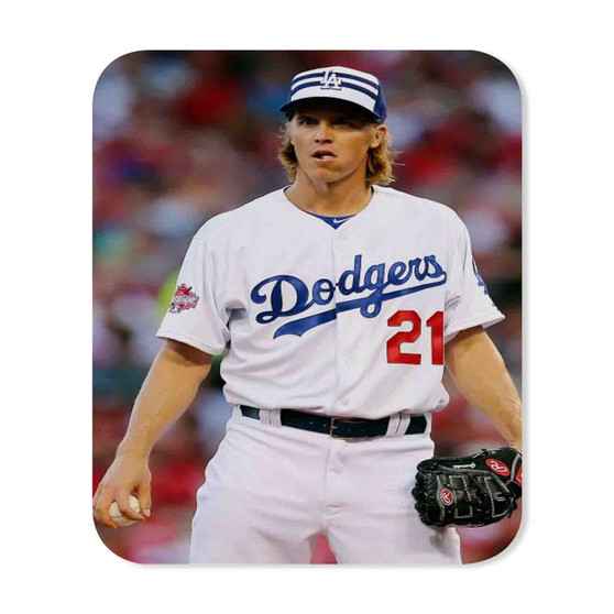 Zack Greinke LA Dodgers Baseball Players Custom Mouse Pad Gaming Rubber Backing