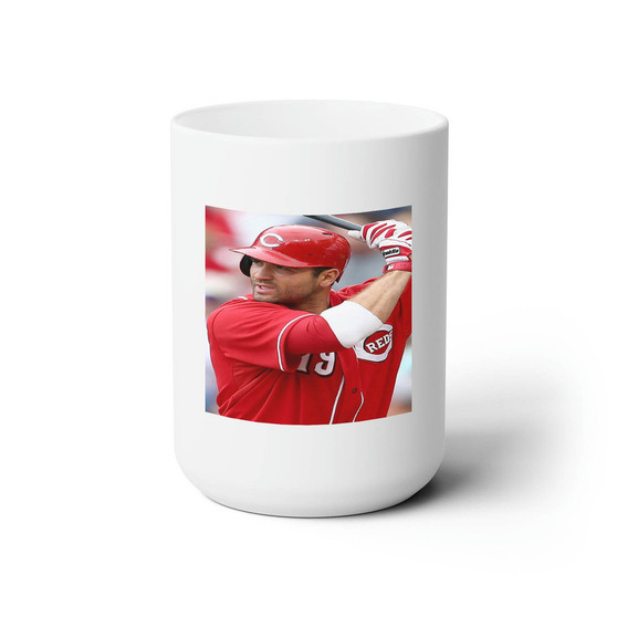 Joey Votto Cincinnati Reds Baseball Players Custom White Ceramic Mug 15oz Sublimation BPA Free