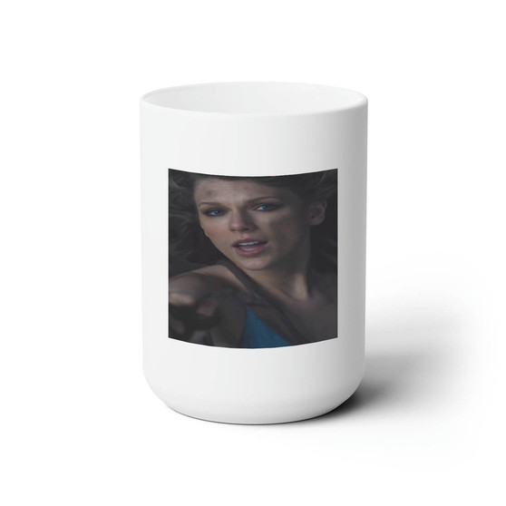 Taylor Swift Out Of The Woods Video Custom White Ceramic Mug 15oz Sublimation BPA Free