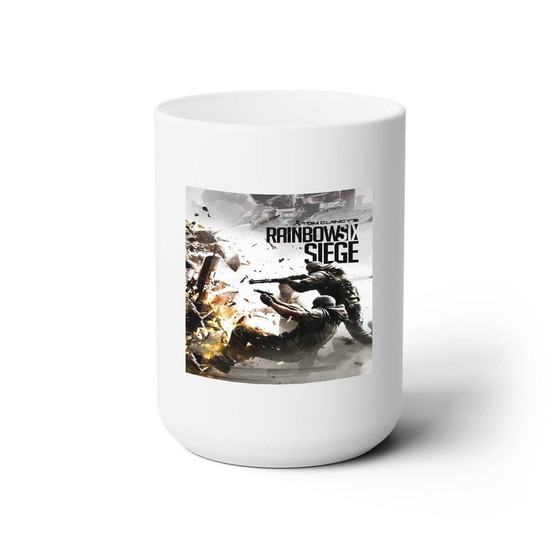 Tom Clancy s Rainbow Six Siege Custom White Ceramic Mug 15oz Sublimation BPA Free