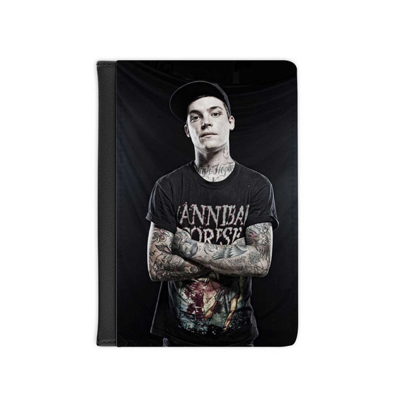 Ahren Stringer the Amity Affliction Tattoo Custom PU Faux Leather Passport Cover Wallet Black Holders Luggage Travel