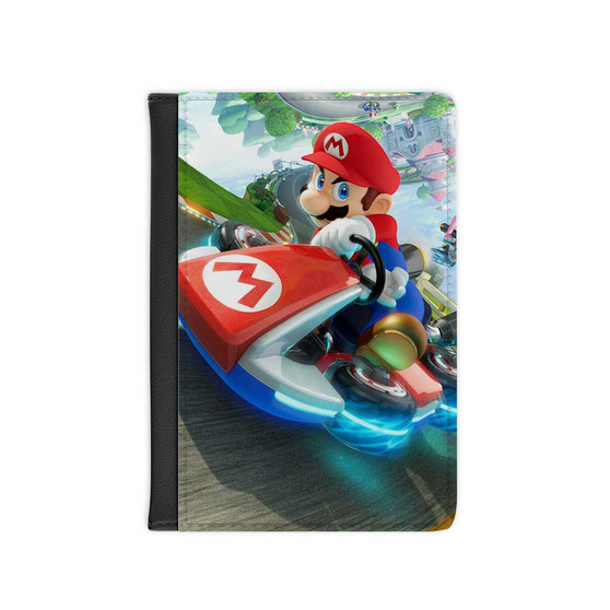 Super Mario Kart Art Custom PU Faux Leather Passport Cover Wallet Black Holders Luggage Travel