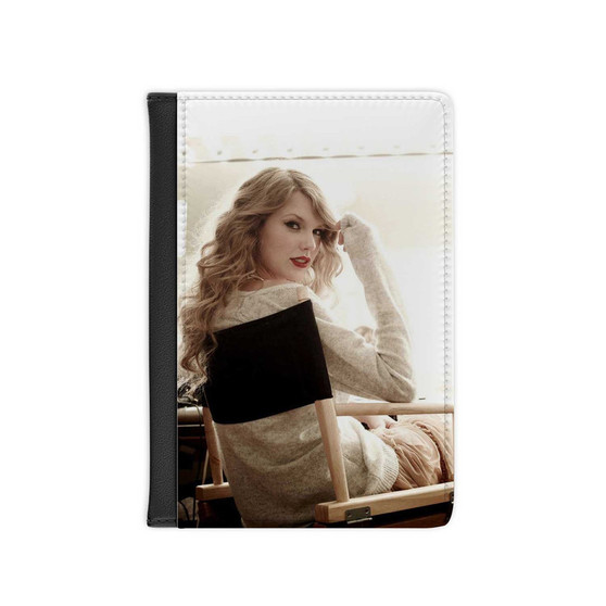 Taylor Swift Glass New Custom PU Faux Leather Passport Cover Wallet Black Holders Luggage Travel