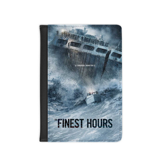 The Finest Hours Movie Cover Custom PU Faux Leather Passport Cover Wallet Black Holders Luggage Travel