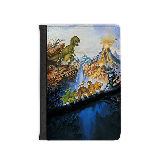 The Land Before Time Classic Custom PU Faux Leather Passport Cover Wallet Black Holders Luggage Travel