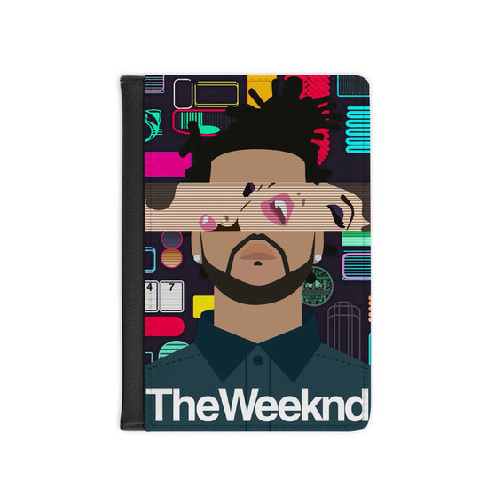 The Weeknd Art Custom PU Faux Leather Passport Cover Wallet Black Holders Luggage Travel