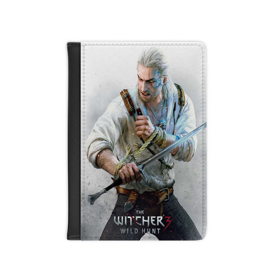 The Witcher 3 Wild Hunt Sword New Custom PU Faux Leather Passport Cover Wallet Black Holders Luggage Travel