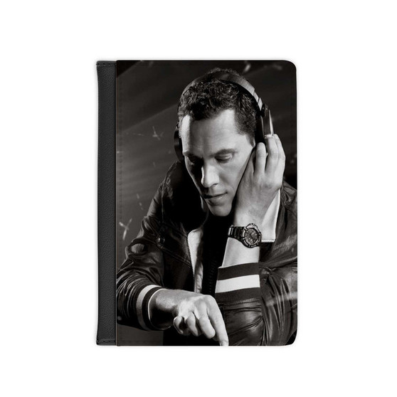 Tiesto New Custom PU Faux Leather Passport Cover Wallet Black Holders Luggage Travel