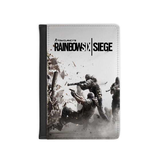 Tom Clancy s Rainbow Six Siege White New Custom PU Faux Leather Passport Cover Wallet Black Holders Luggage Travel