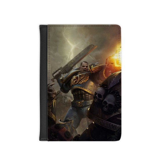 Warhammer 40 000 Space Marine Captain Titus Custom PU Faux Leather Passport Cover Wallet Black Holders Luggage Travel
