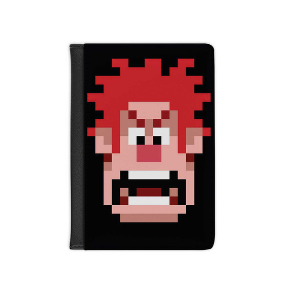 Wreck It Ralph Disney Pixel Art Custom PU Faux Leather Passport Cover Wallet Black Holders Luggage Travel