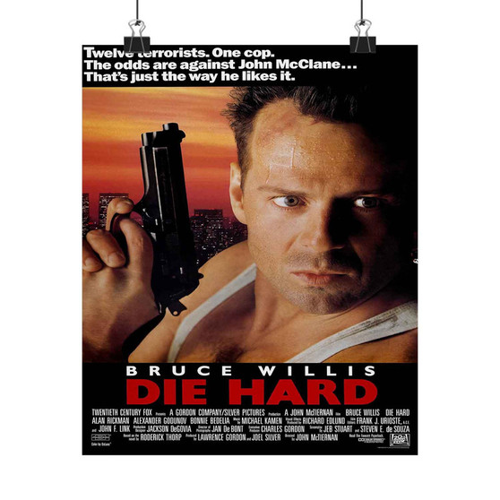 Die Hard Movie Art Satin Silky Poster for Home Decor