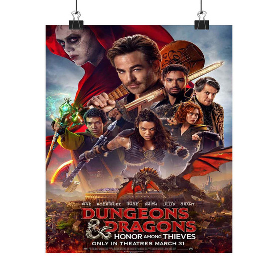 Dungeons Dragons Honor Among Thieves Movie Art Satin Silky Poster for Home Decor