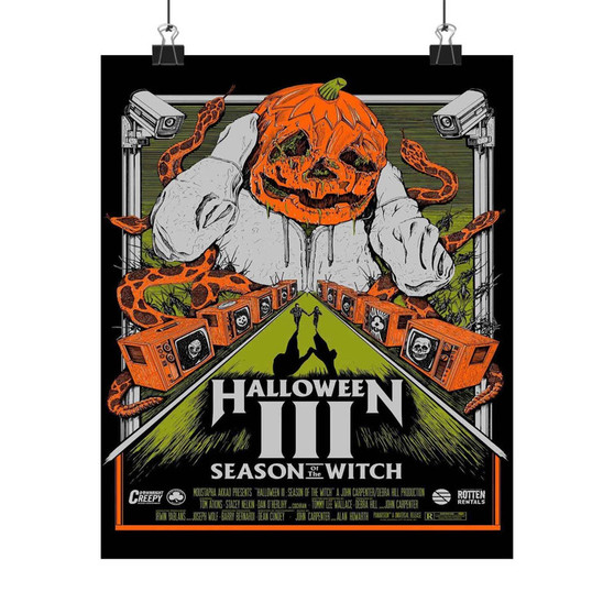 Halloween III Season Of The Witch Movie Art Satin Silky Poster for Home Decor