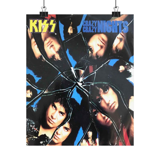 Kiss Crazy Nights 1987 Art Satin Silky Poster for Home Decor