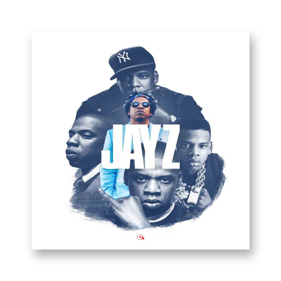 Jay Z Hip Hop White Transparent Vinyl Kiss-Cut Stickers