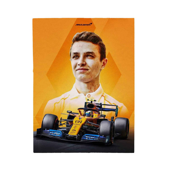 Lando Norris F1 Mc Laren Polyester Bedroom Velveteen Plush Blanket