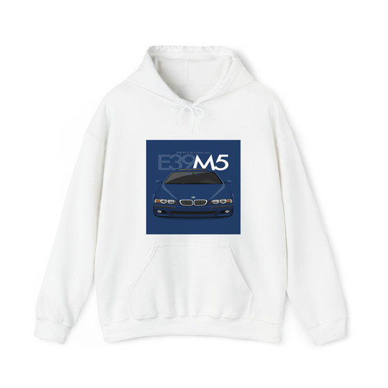 BMW M5 E39 Le Mans Blue Cotton Polyester Unisex Heavy Blend Hooded Sweatshirt