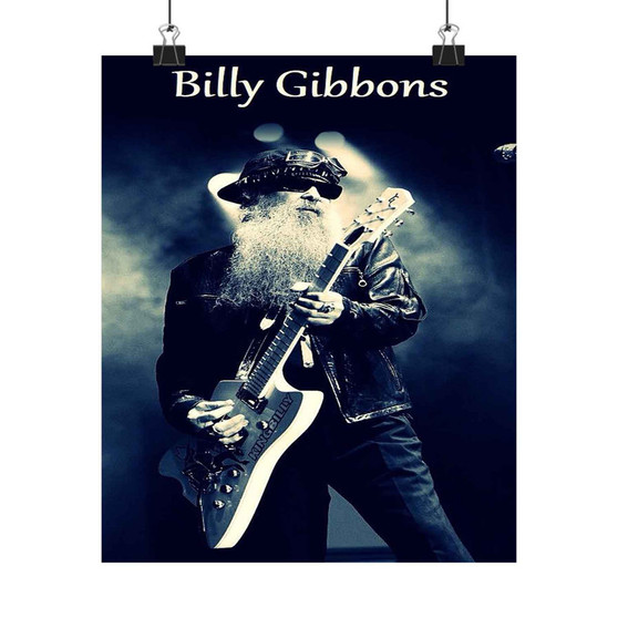 Billie Gibbons Zz Top Art Satin Silky Poster for Home Decor