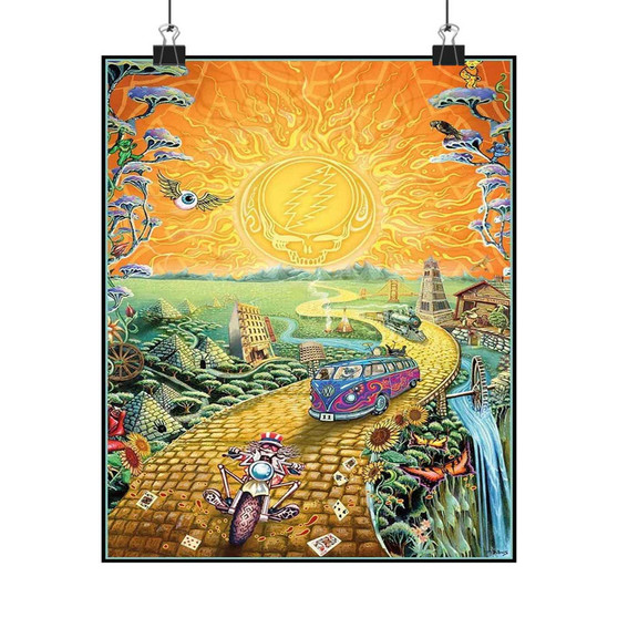 Grateful Dead Poster Art Satin Silky Poster for Home Decor