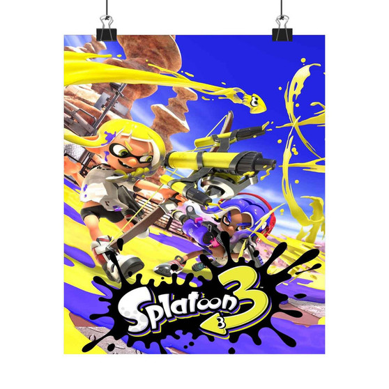 Splatoon 3 Art Satin Silky Poster for Home Decor