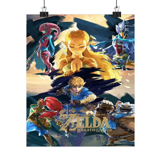 The Legend Of Zelda Breath Of The Wild Art Satin Silky Poster for Home Decor