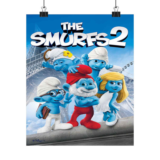 The Smurfs 2 Art Satin Silky Poster for Home Decor