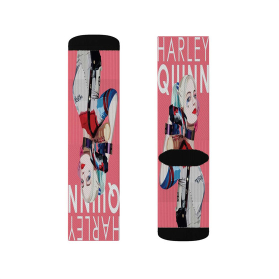 Harley Quinn Suicide Squad Polyester Sublimation Socks White