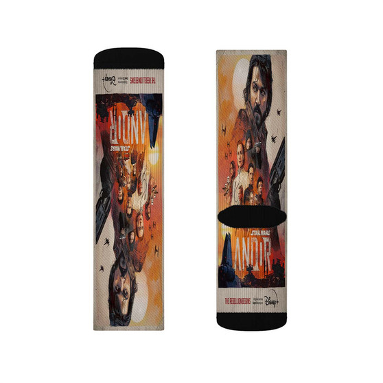 Star Wars Andor Polyester Sublimation Socks White