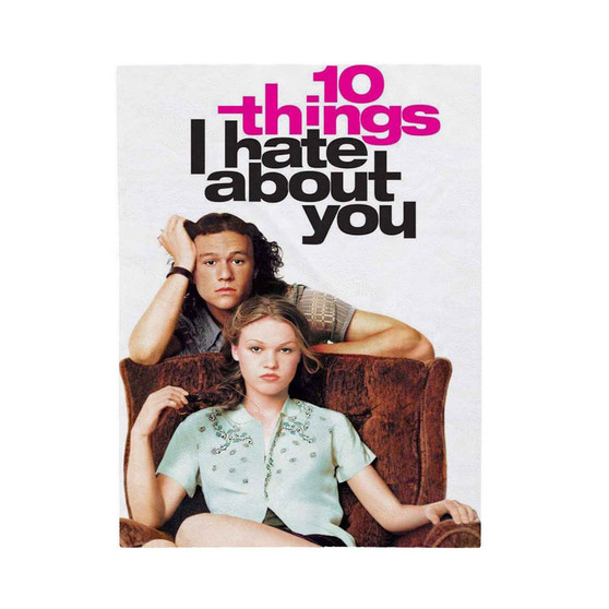 10 Things I Hate About You Poster Polyester Bedroom Velveteen Plush Blanket