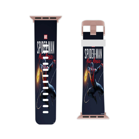 Marvel s Spider Man Miles Morales Professional Grade Thermo Elastomer Watch Band for Apple Watch